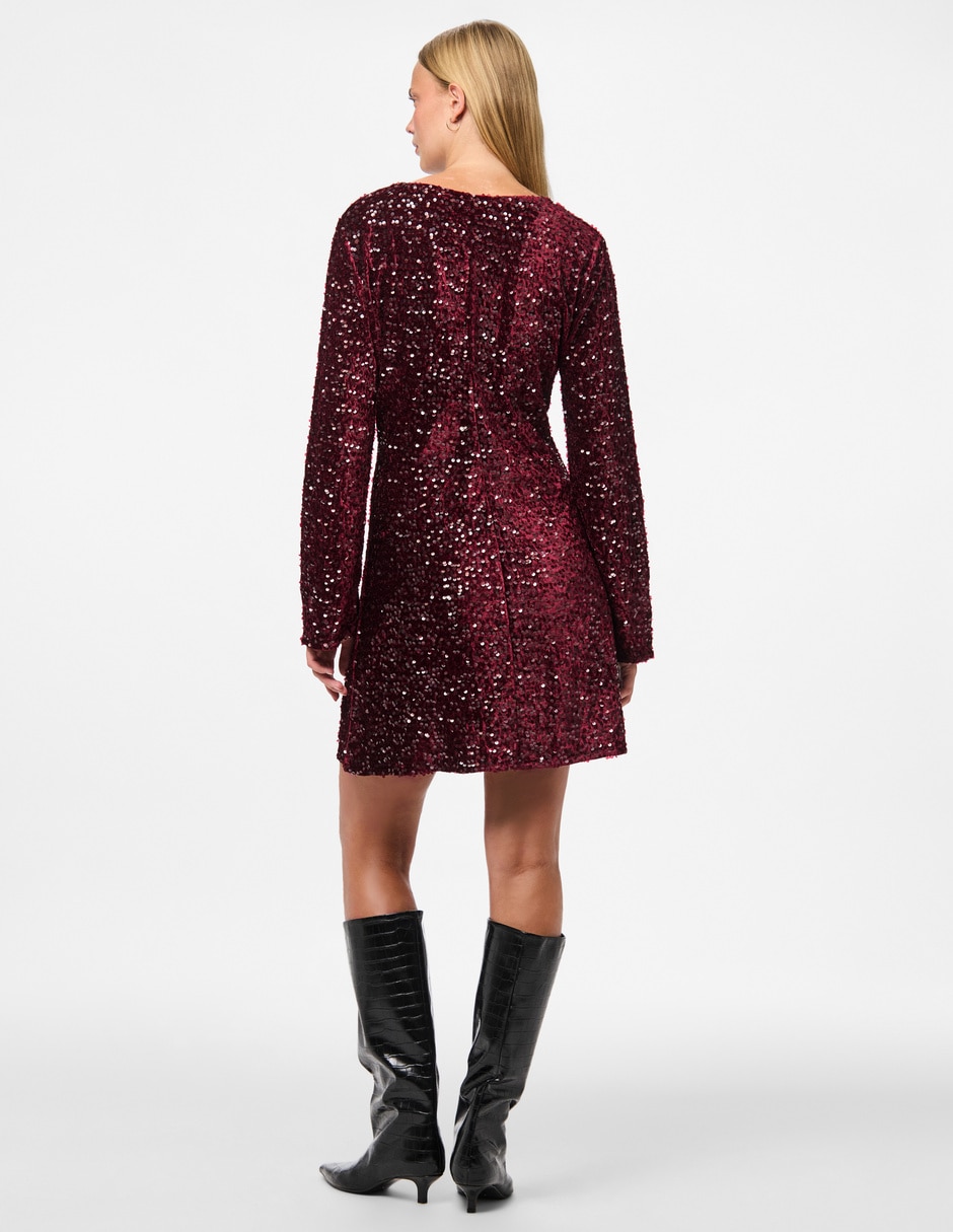 Vestido mini de fiesta escote V 2