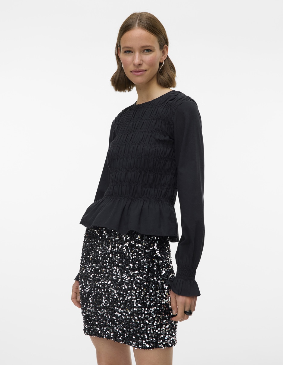 Falda midi cintura alta Falda midi cintura alta