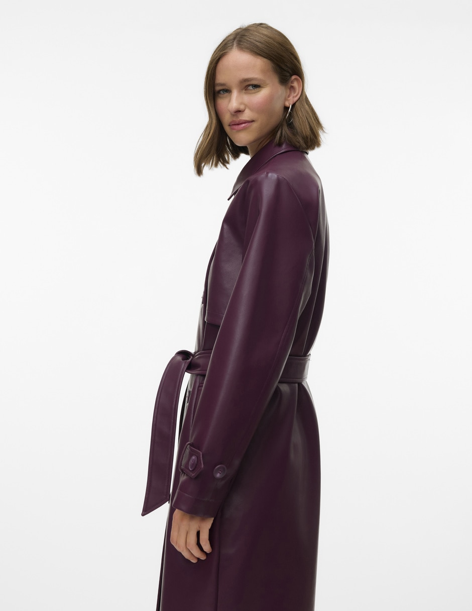 Gabardina impermeable con bolsa para mujer