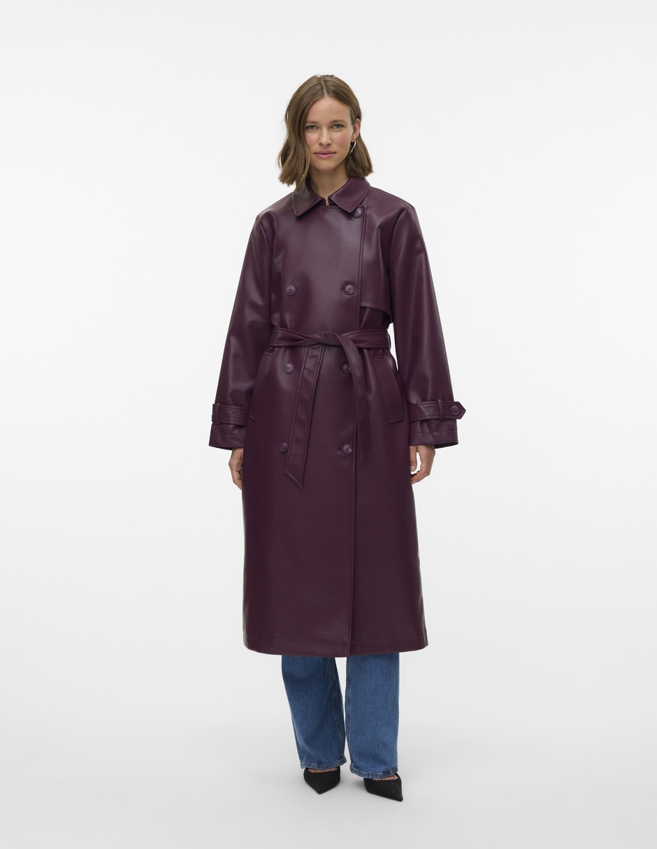 Gabardina impermeable con bolsa para mujer 4