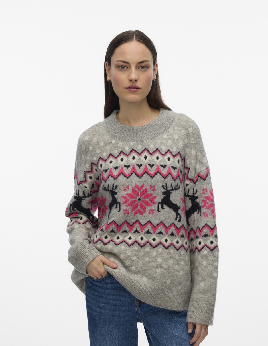 Suéter cuello redondo para mujer 3