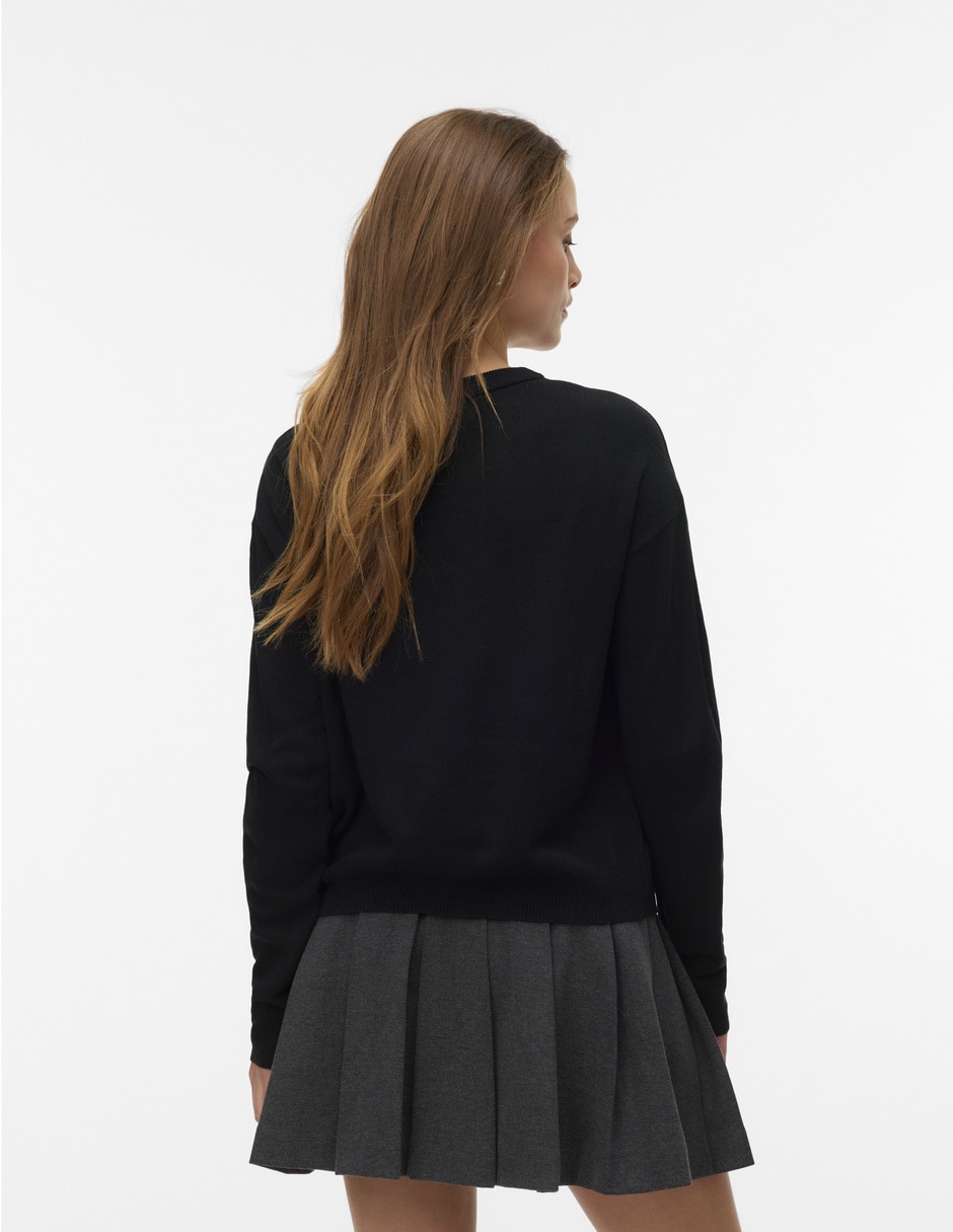 Suéter cuello redondo para mujer 4
