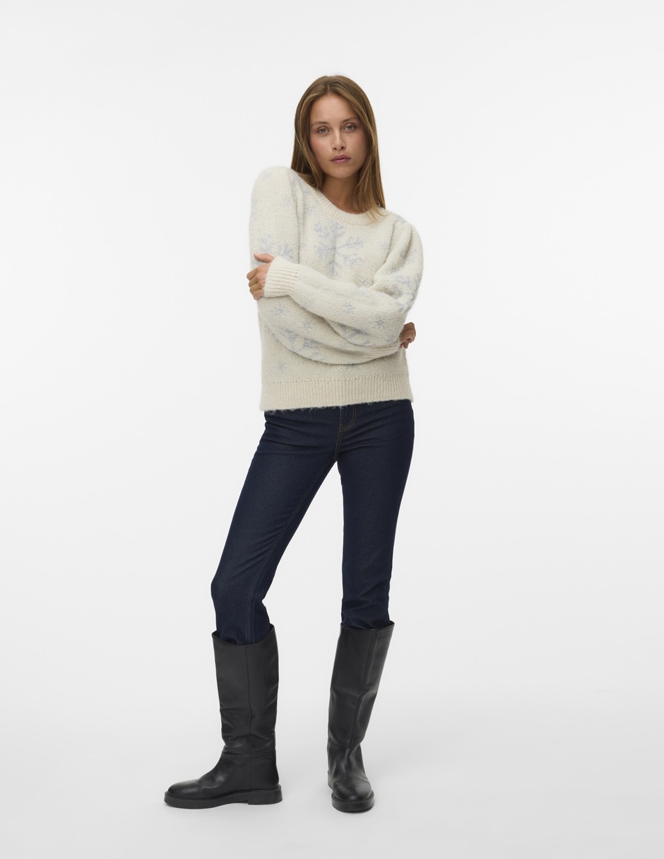 Suéter cuello redondo para mujer 3