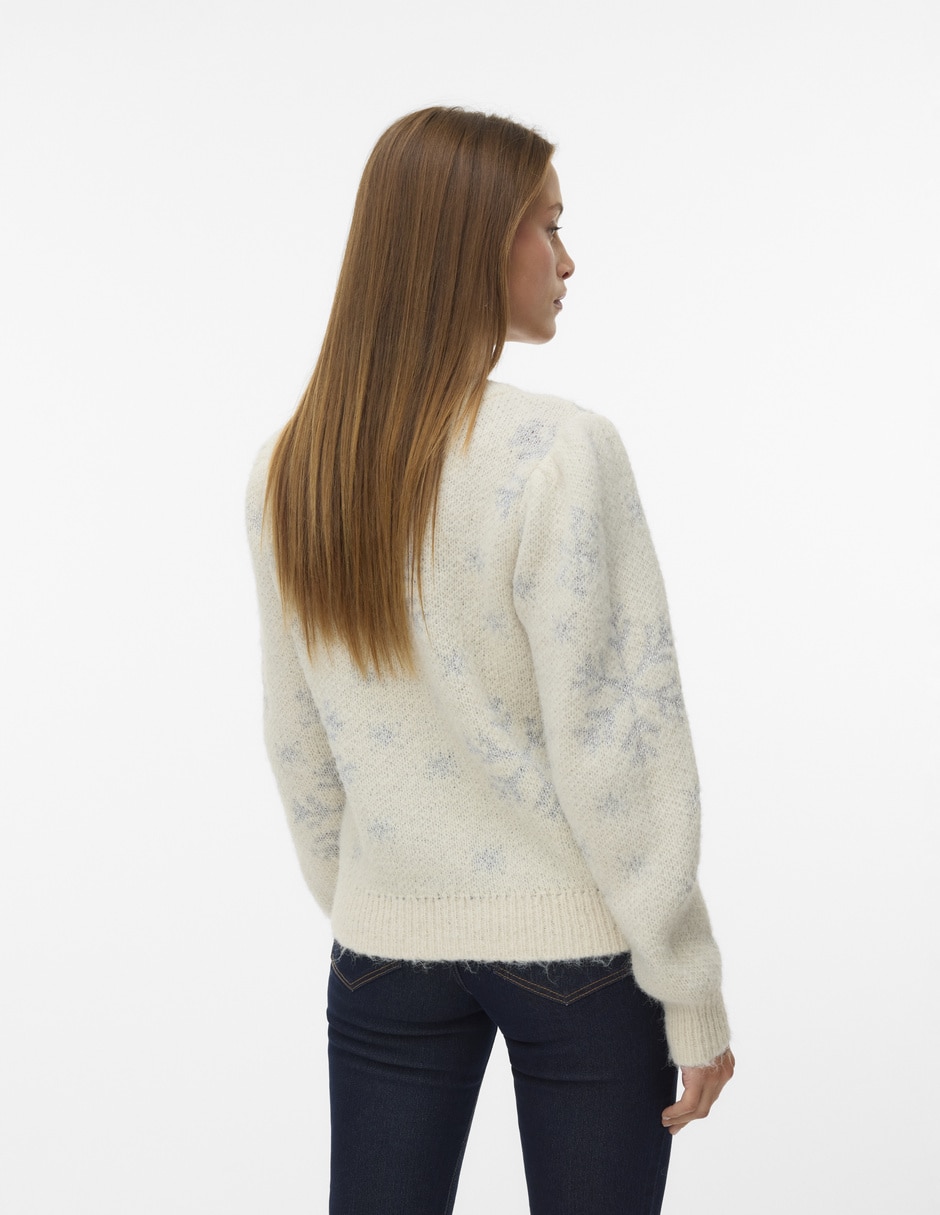Suéter cuello redondo para mujer 4