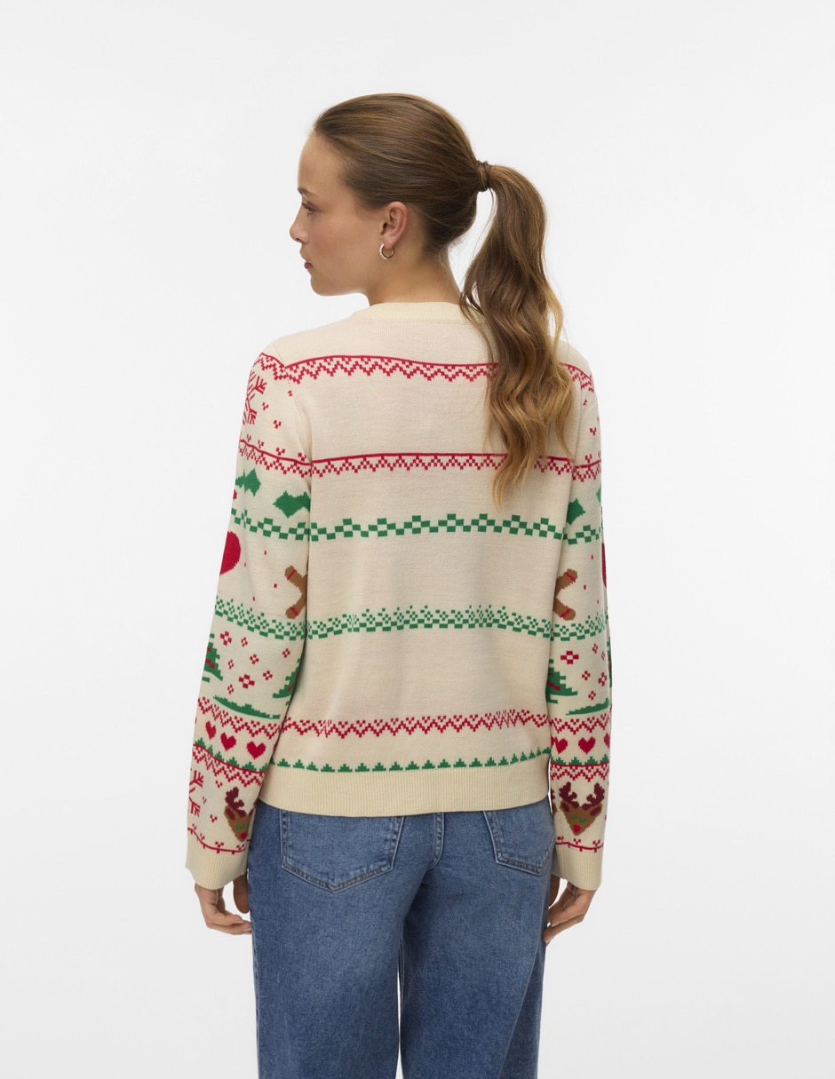 Suéter cuello redondo para mujer 4