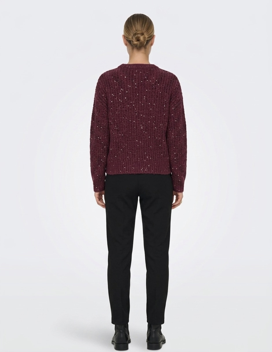 Suéter cuello redondo para mujer 2