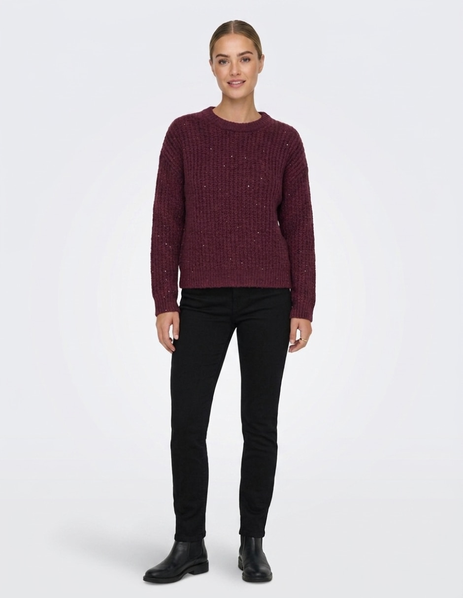 Suéter cuello redondo para mujer 3