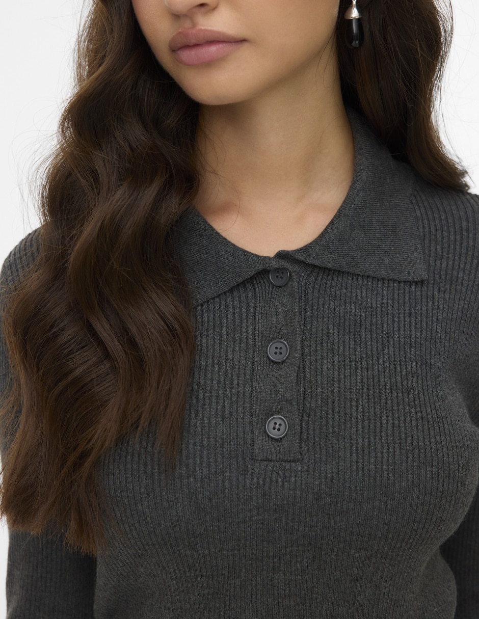Suéter cuello polo para mujer 3