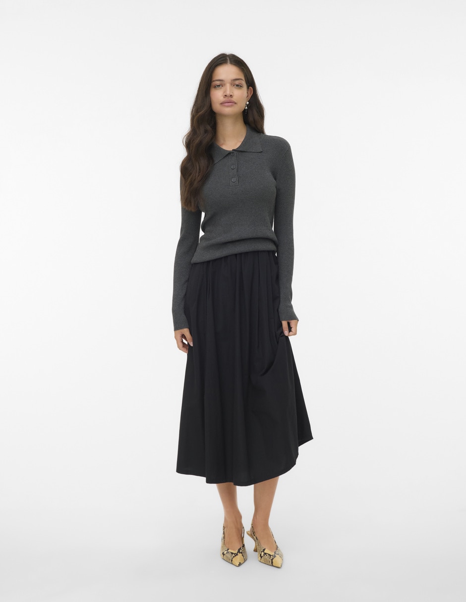 Suéter cuello polo para mujer 4