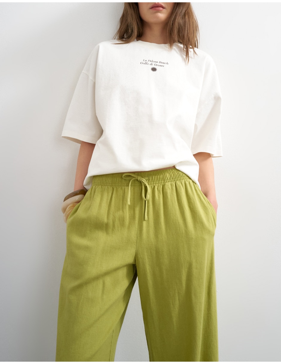 Pantalón relaxed relajado para mujer 4