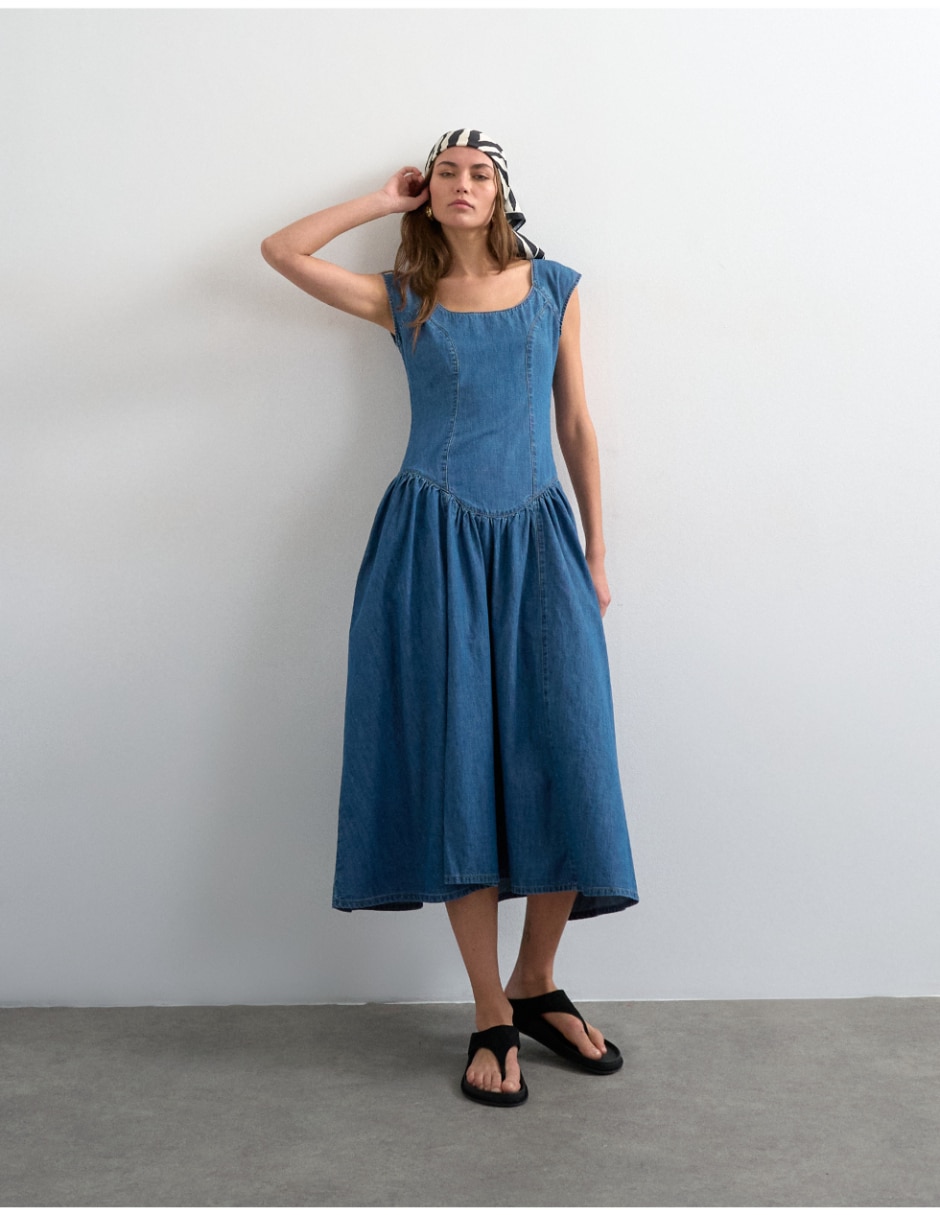 Vestido largo casual para mujer 2