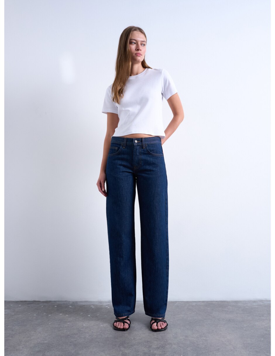 Jeans straight para mujer 4