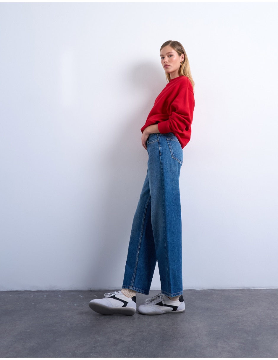 Jeans straight corte recto para mujer 2