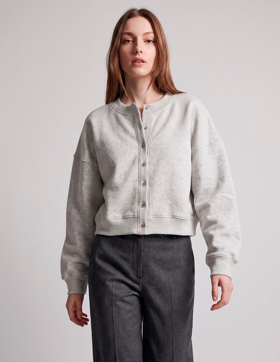 Suéter cuello redondo para mujer