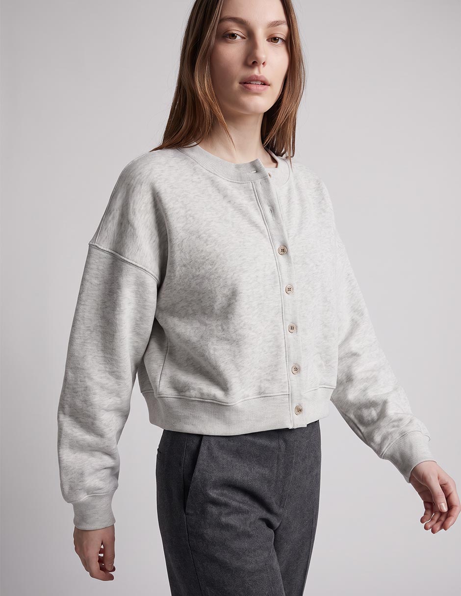 Suéter cuello redondo para mujer