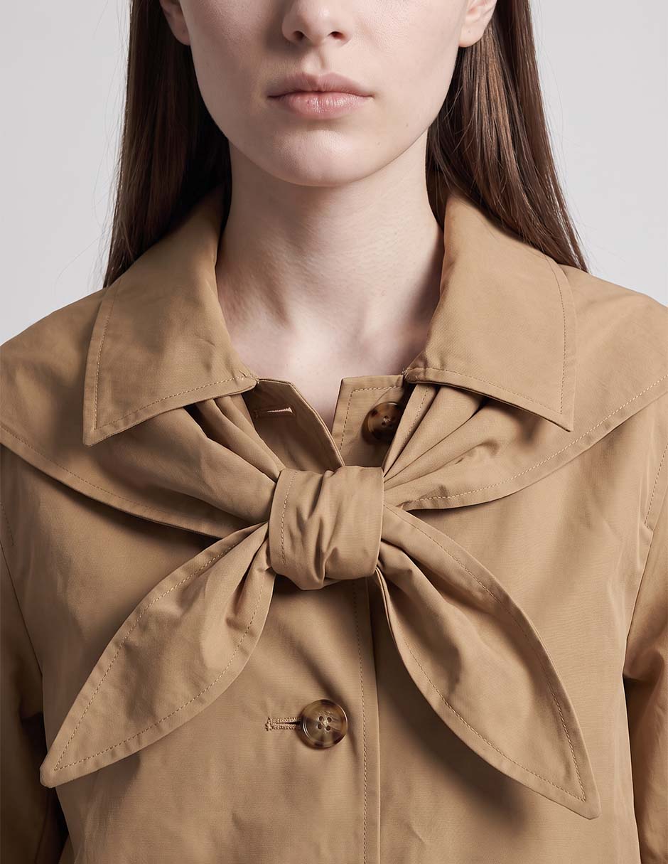 Gabardina impermeable con bolsillos para mujer