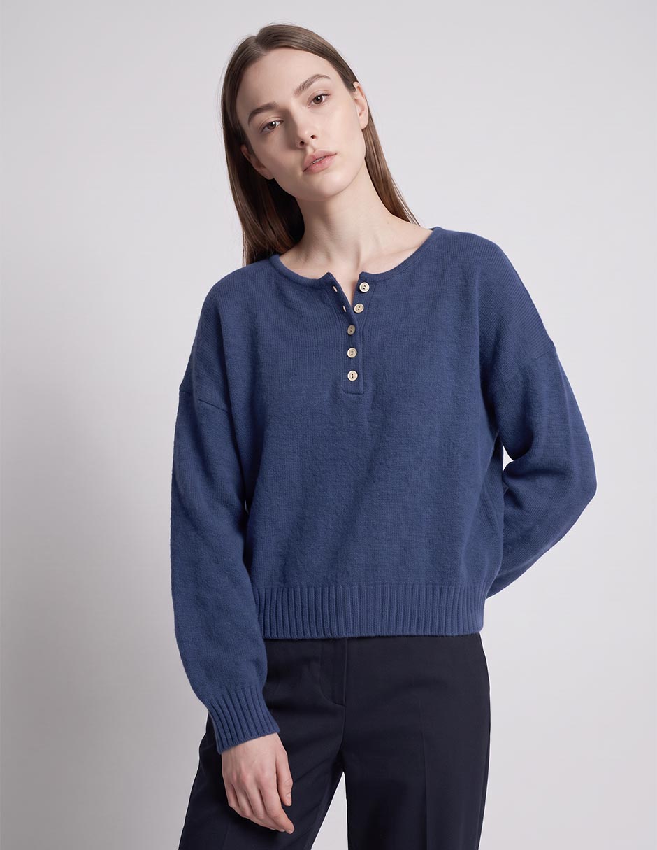 Suéter cuello redondo para mujer