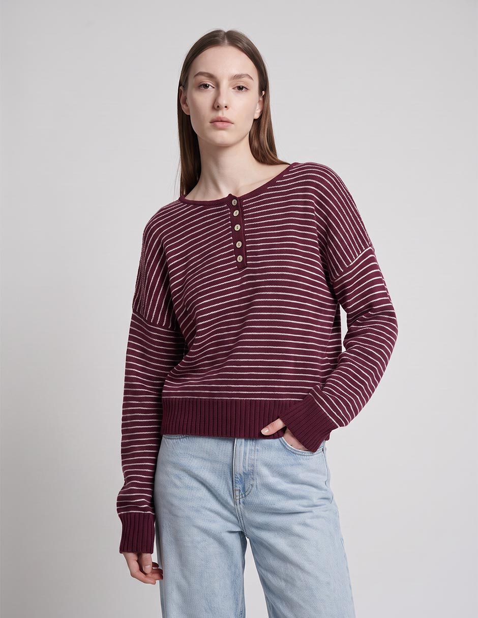 Suéter cuello redondo para mujer 3