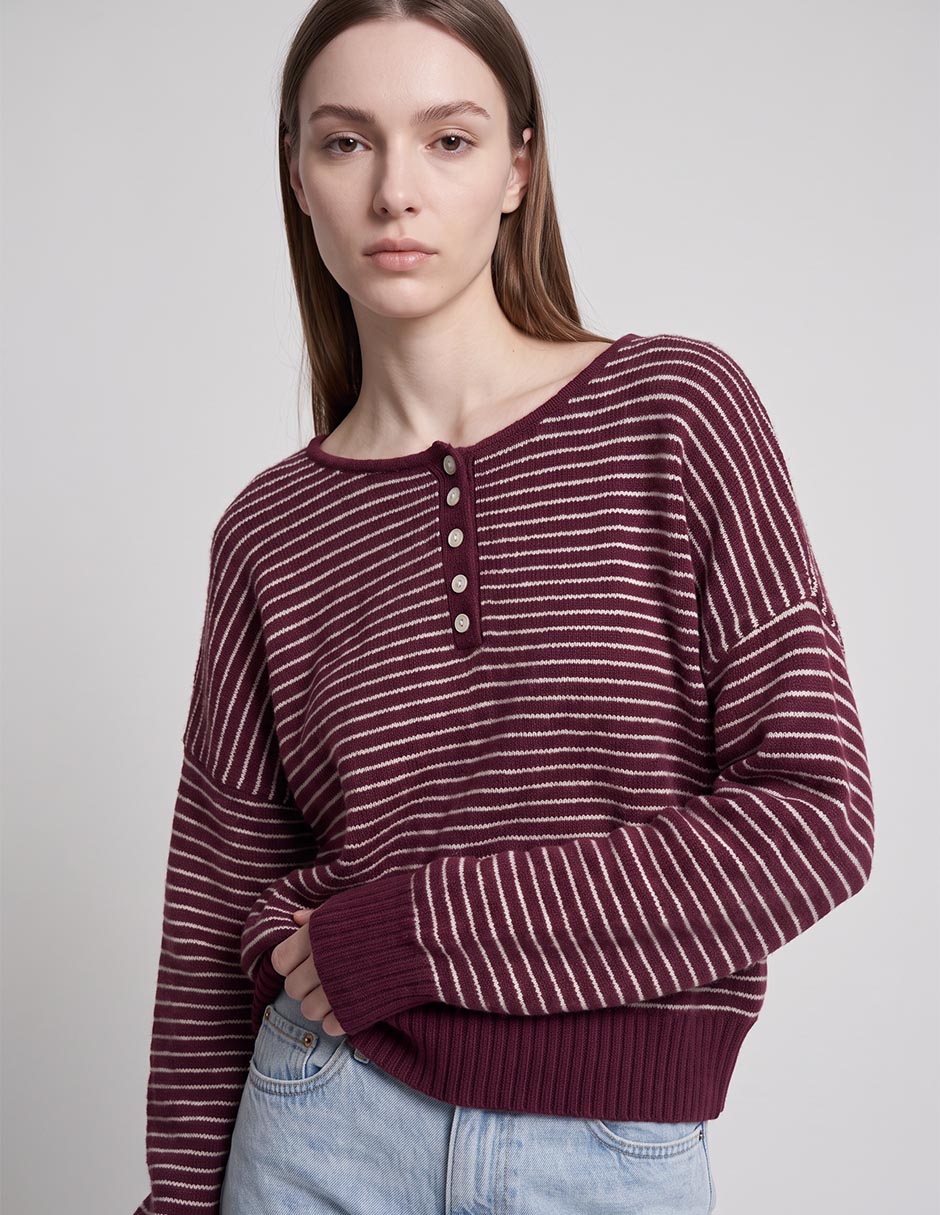 Suéter cuello redondo para mujer 2