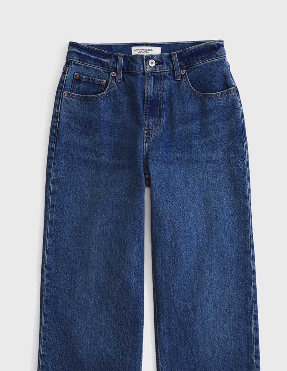 Jeans relajado ki155-6784-278 corte cintura alta para mujer 2