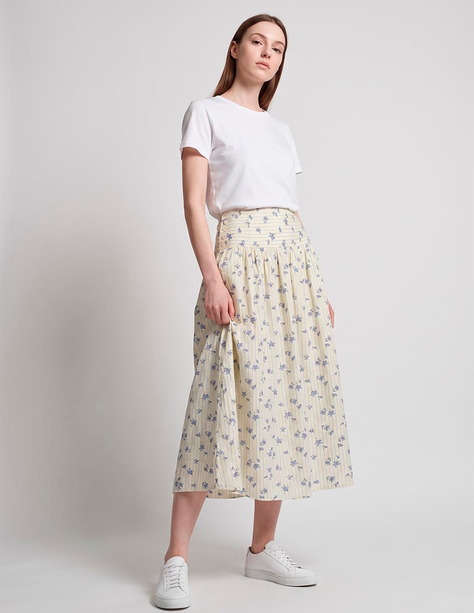 Falda cropped cintura alta Falda cropped cintura alta