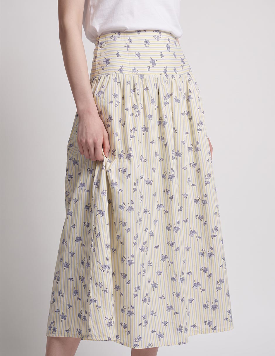Falda cropped cintura alta 3