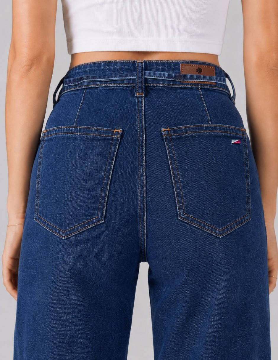 Jeans mom 25454-d para mujer 5