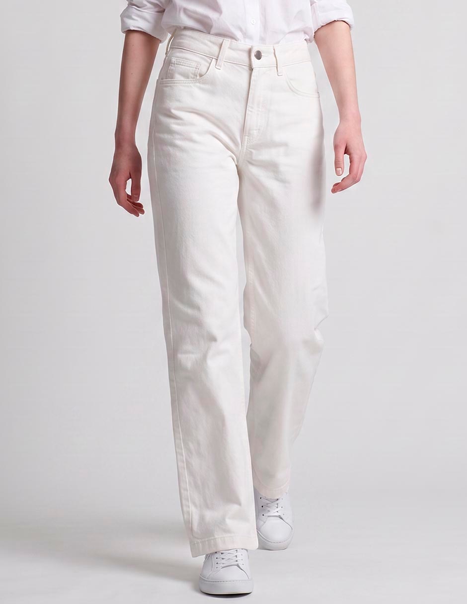 Jeans capri acampanado cintura para mujer Jeans capri acampanado cintura para mujer