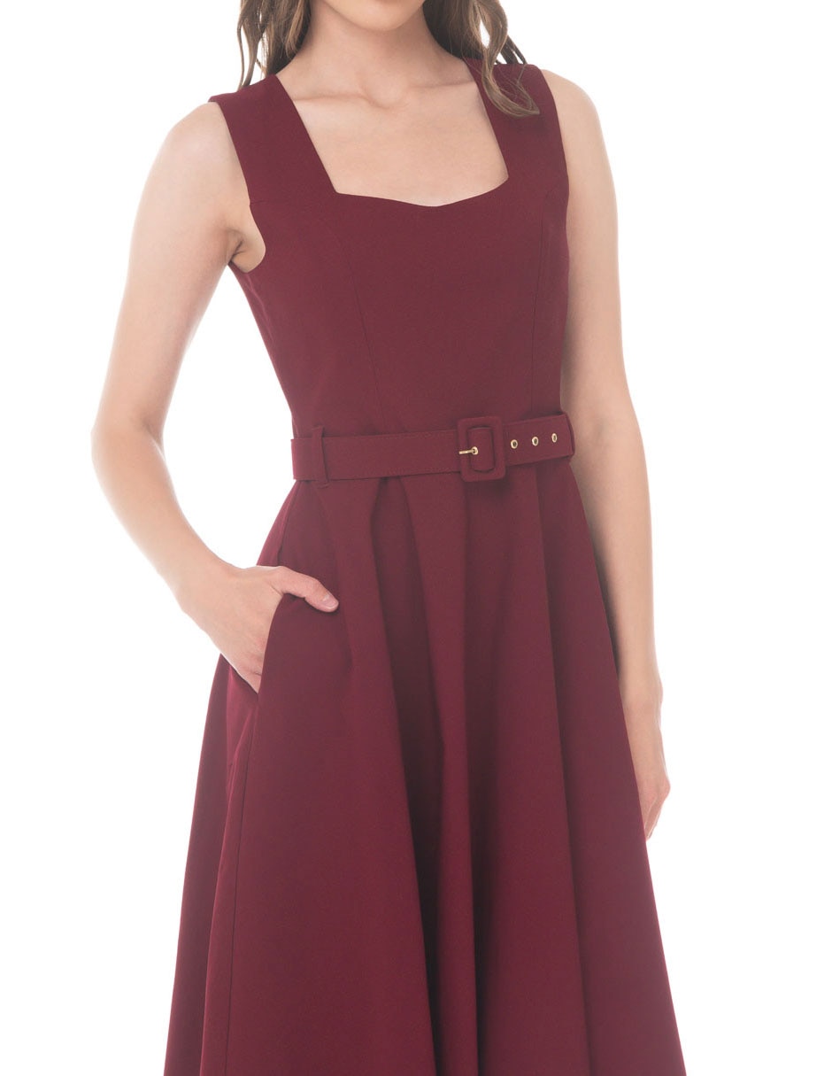 Vestido midi casual para mujer 4