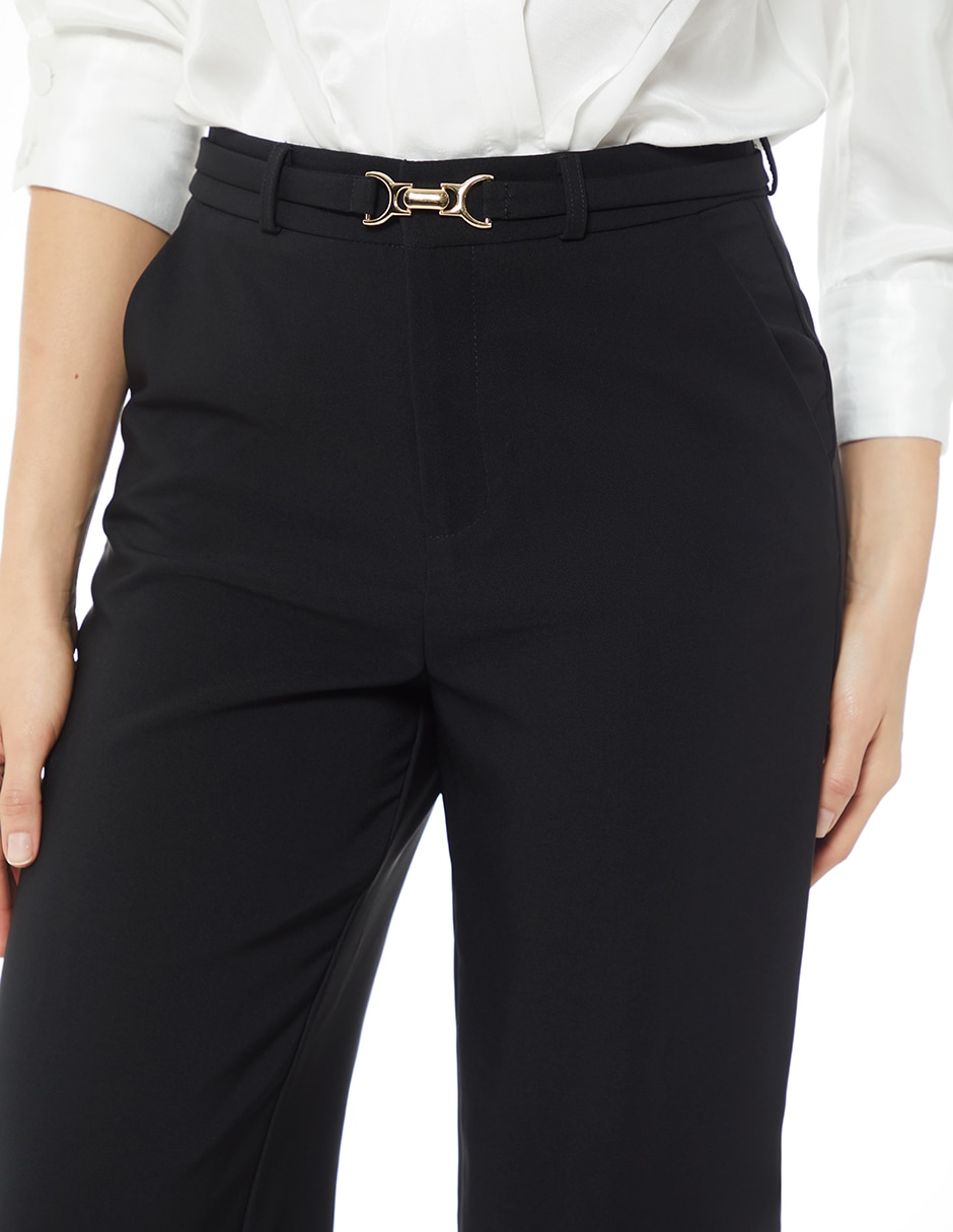 Pantalón de vestir recto para mujer 4