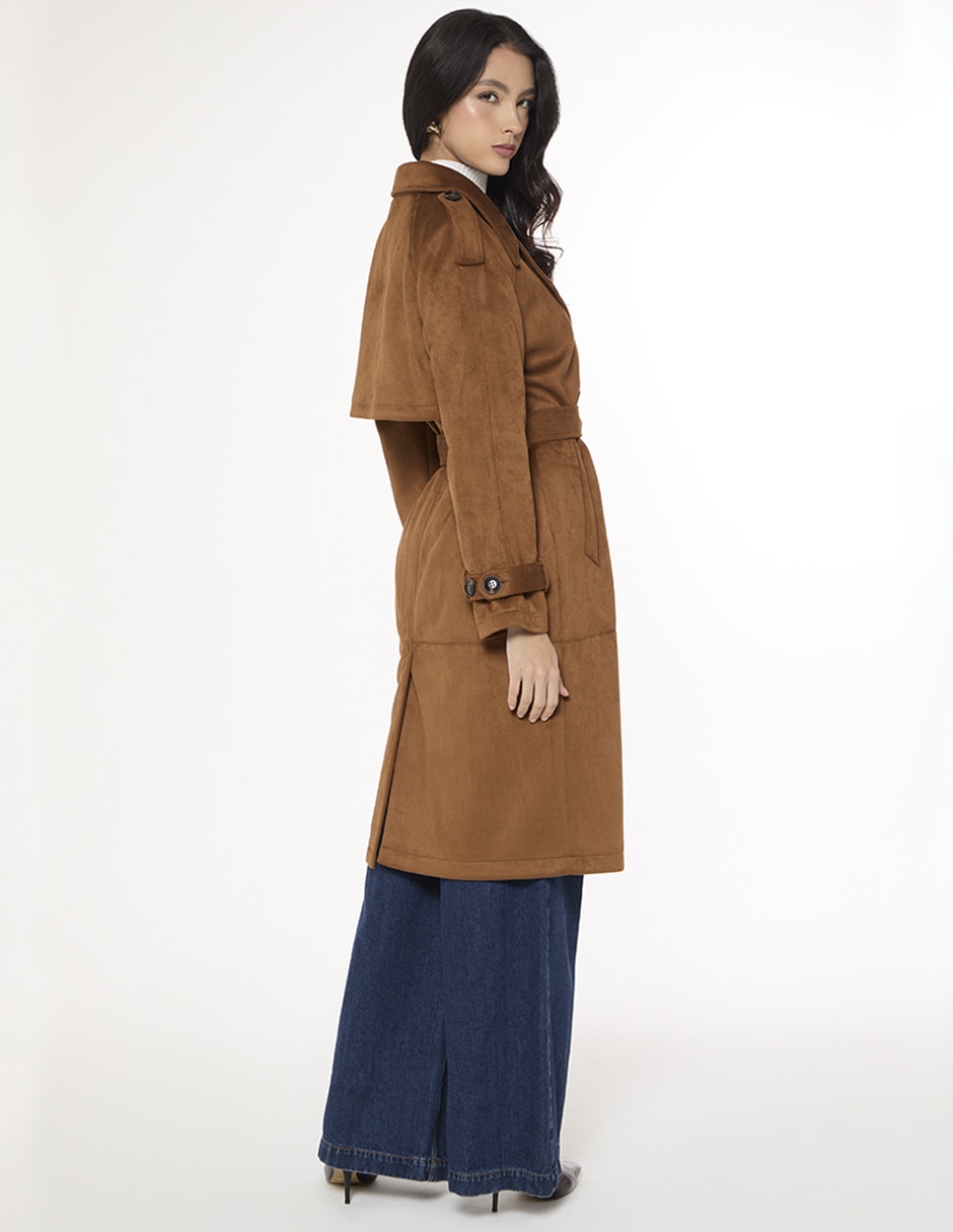 Gabardina con bolsillos para mujer 2