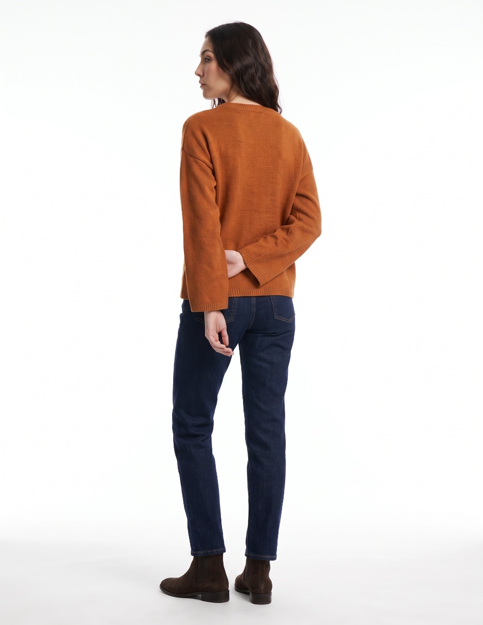 Suéter cuello redondo para mujer 3