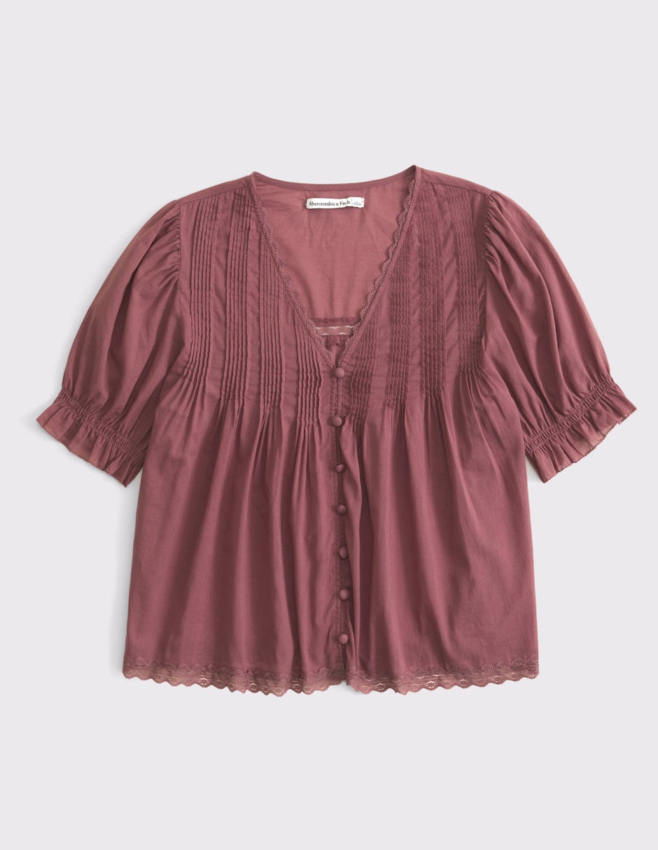 Blusa manga corta para mujer