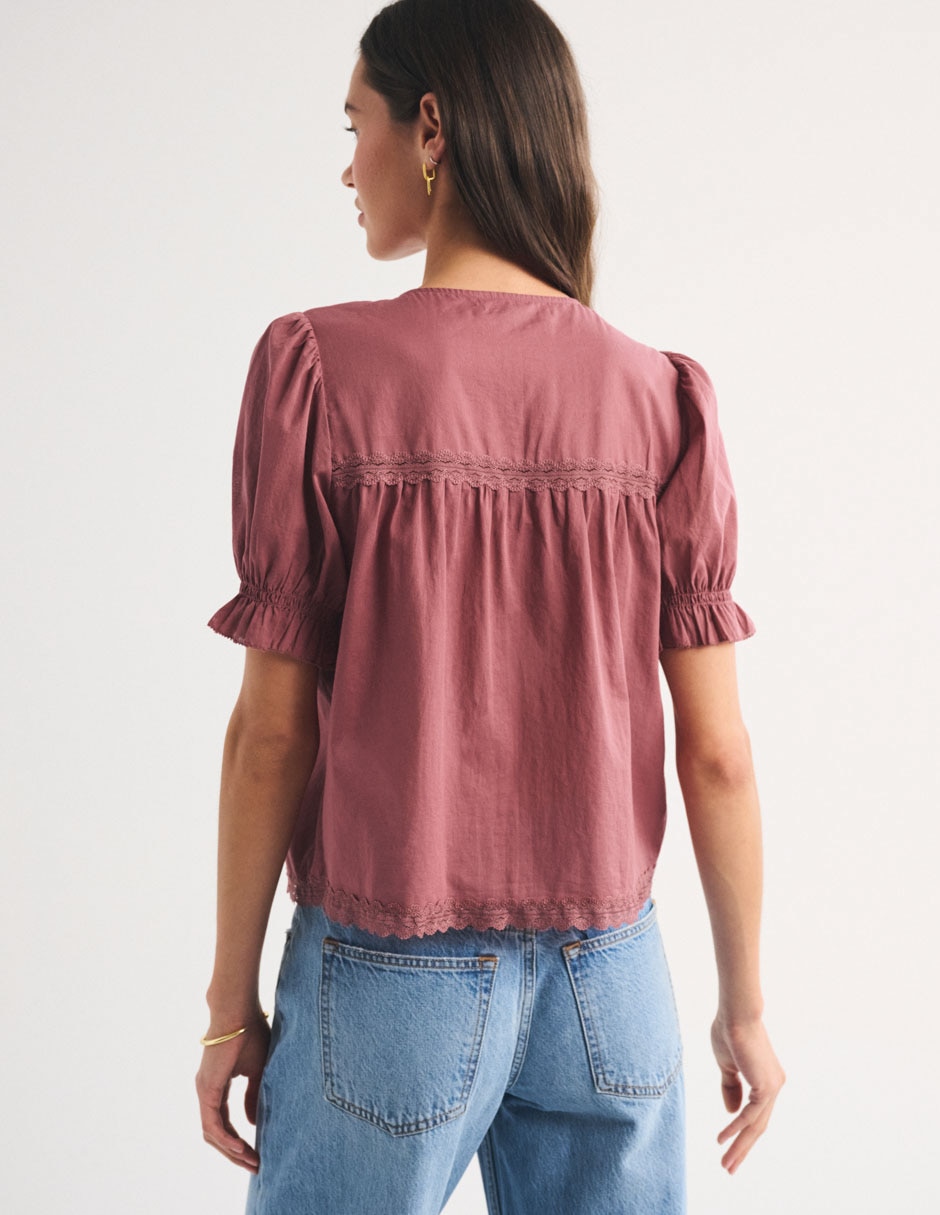 Blusa manga corta para mujer 5