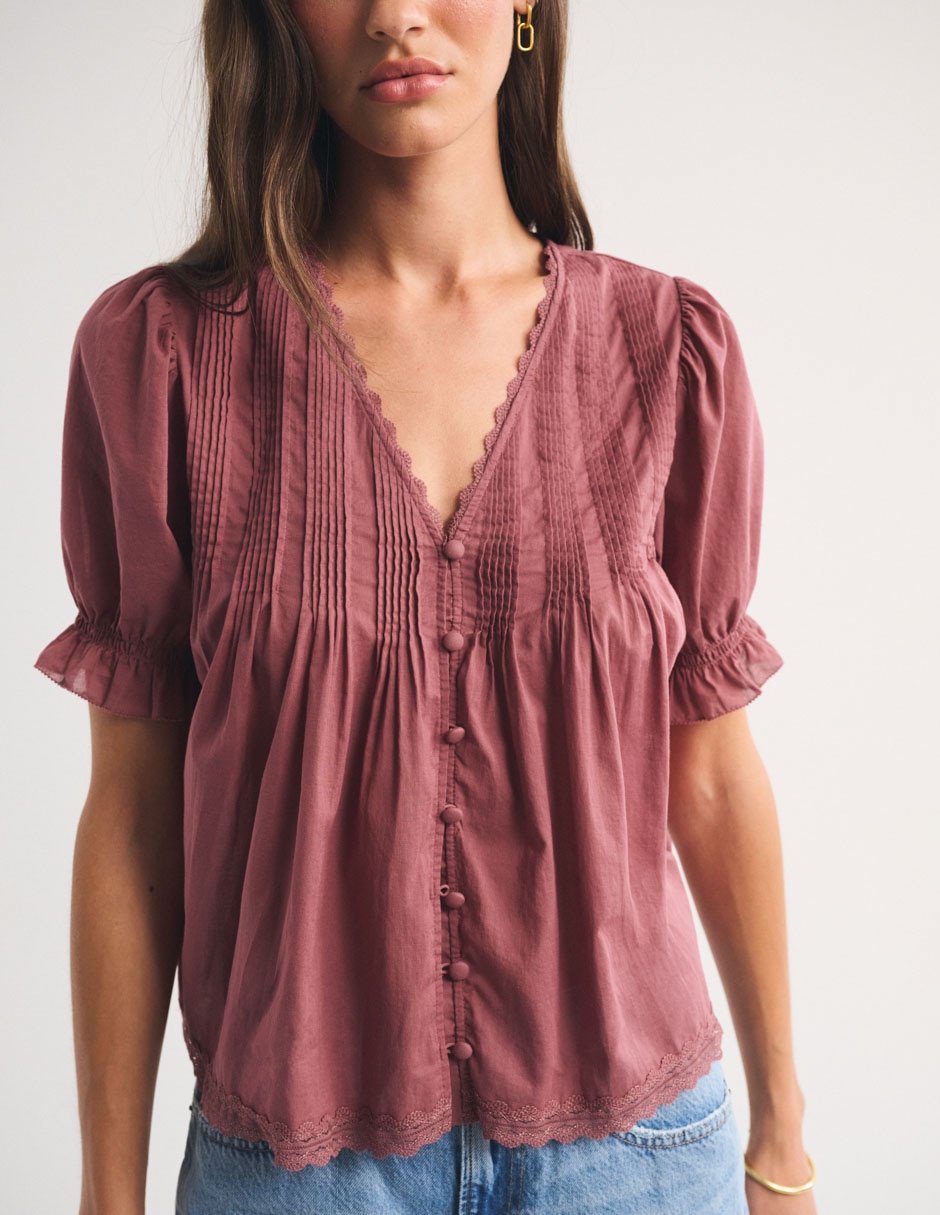 Blusa manga corta para mujer 2