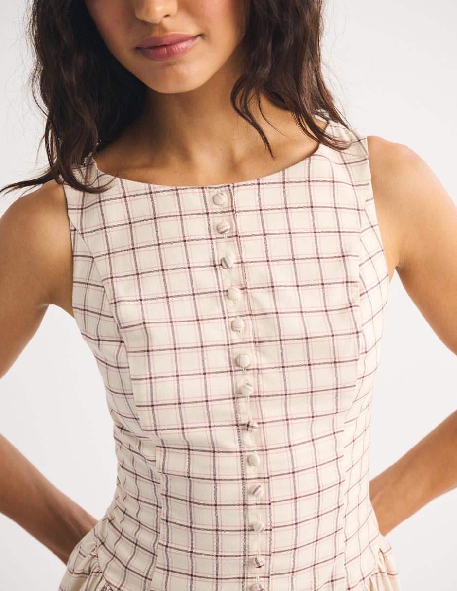 Vestido mini casual fa26 para mujer 4