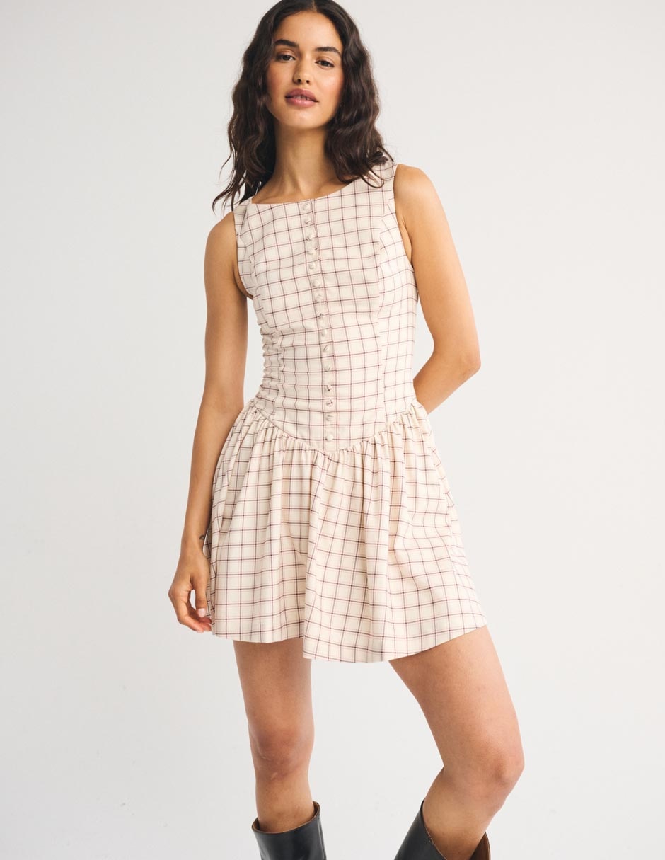 Vestido mini casual fa26 para mujer 2