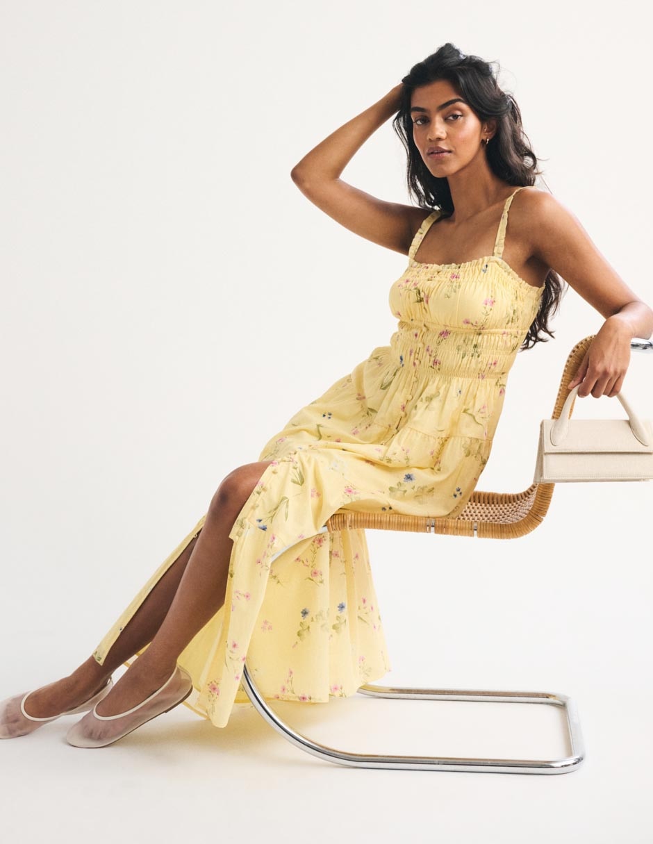 Vestido maxi casual fa26 para mujer 7