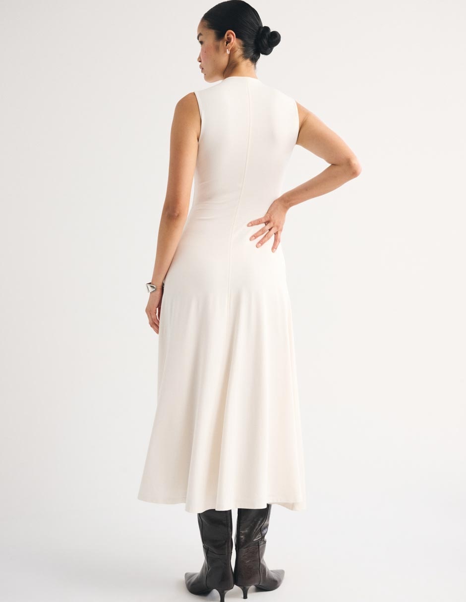 Vestido maxi casual fa26 para mujer 3