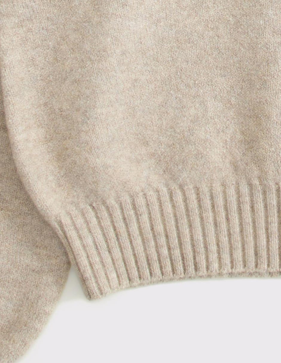 Suéter cuello henley para mujer 6