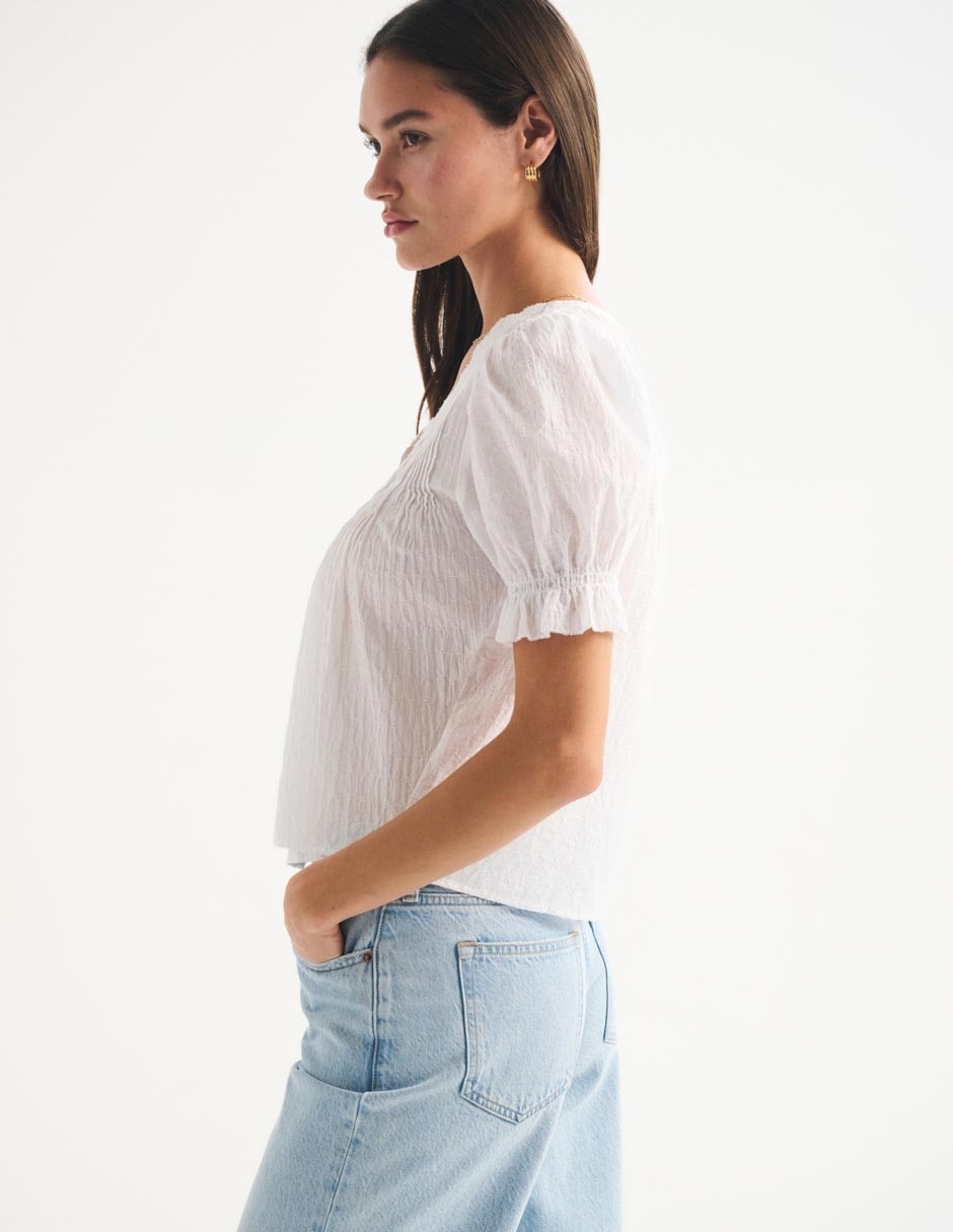 Blusa fa26 manga corta para mujer 7