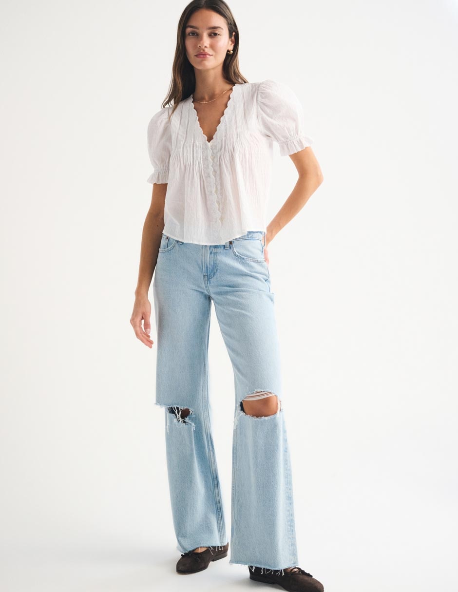Blusa fa26 manga corta para mujer 5