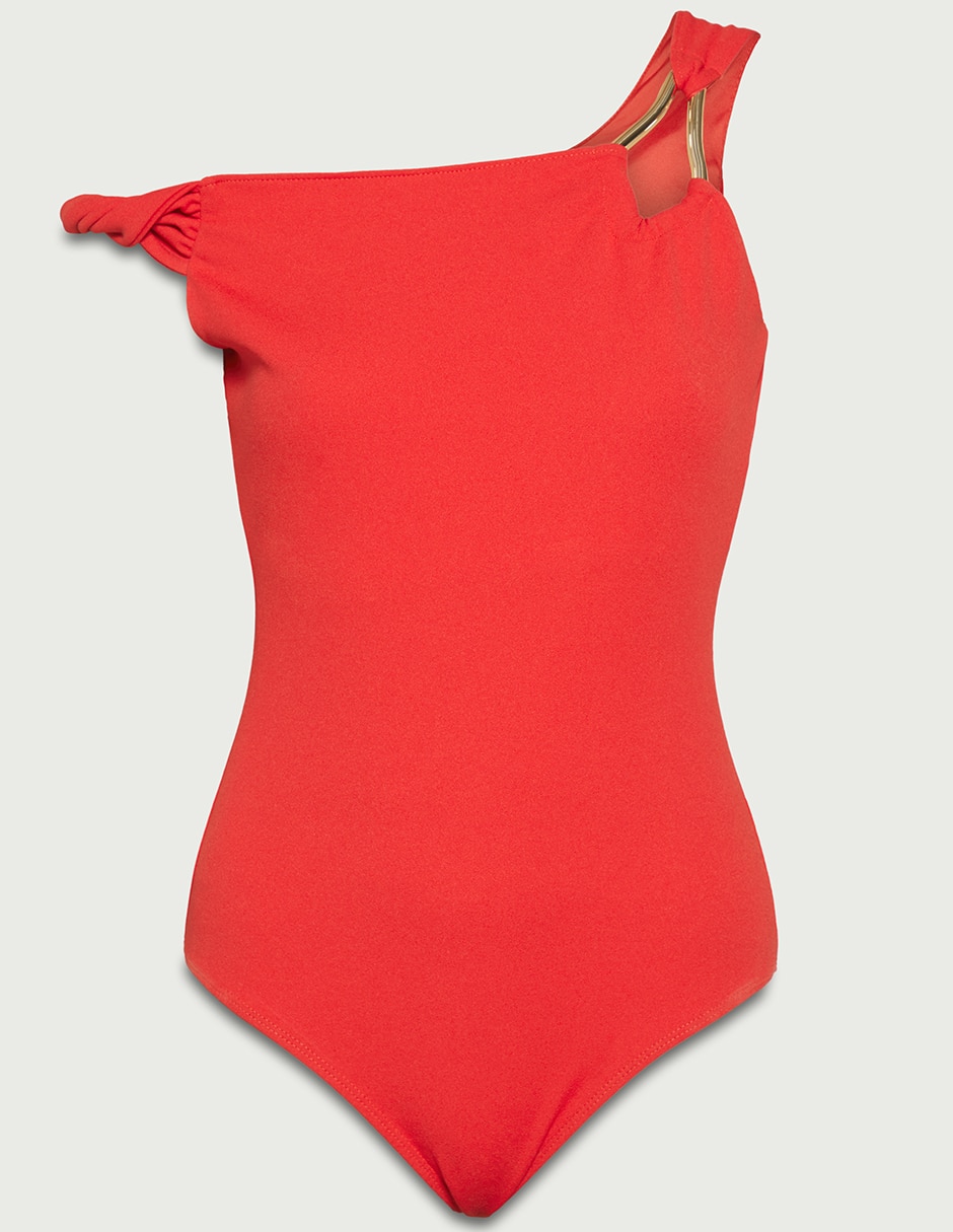 Body cuello con escote para mujer