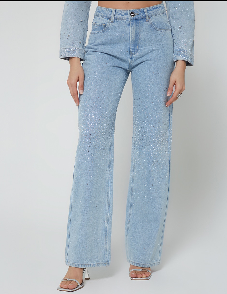 Jeans bota denim spark para mujer