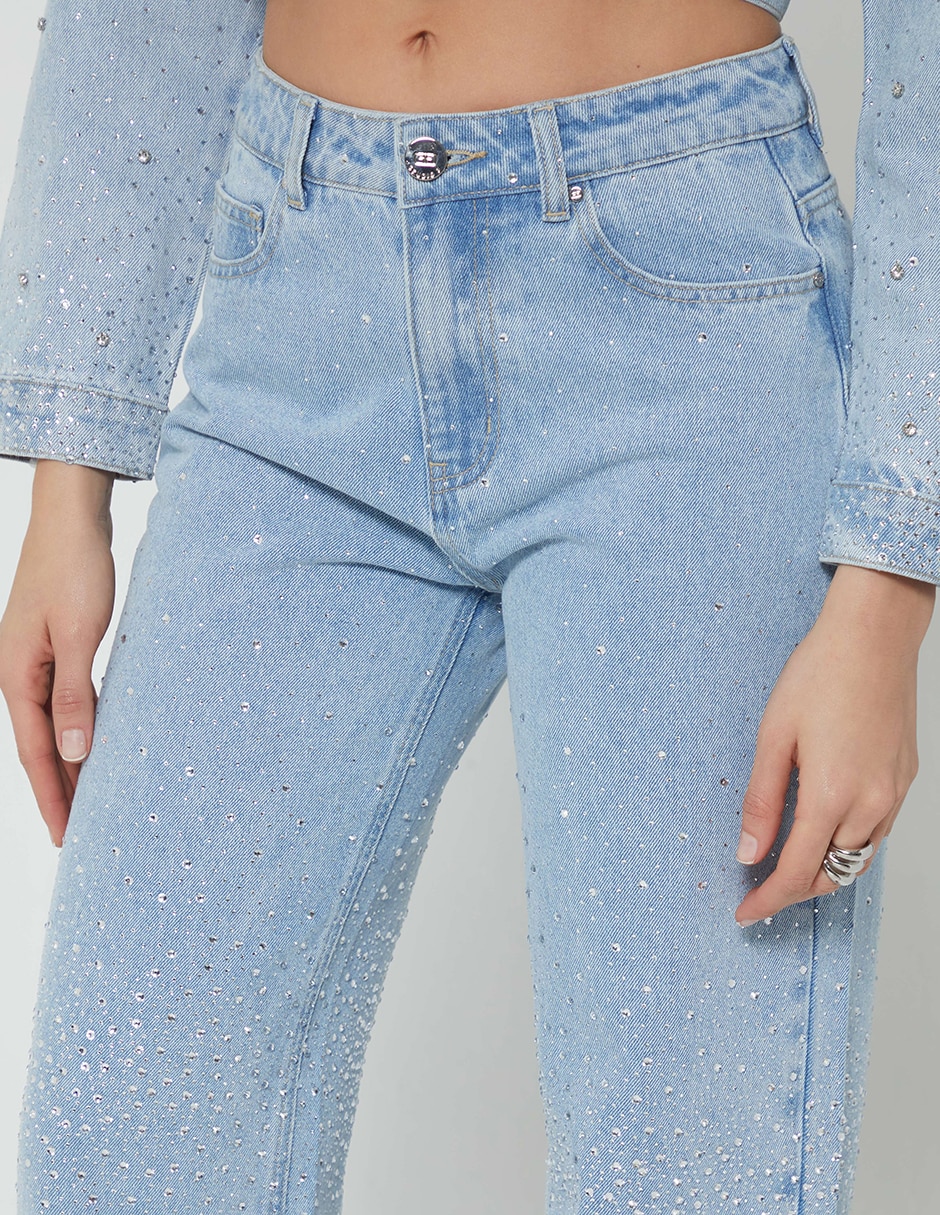 Jeans bota denim spark para mujer