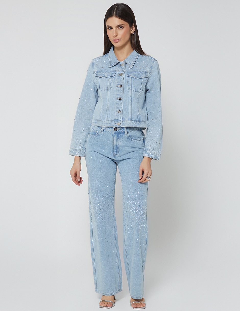 Jeans bota denim spark para mujer
