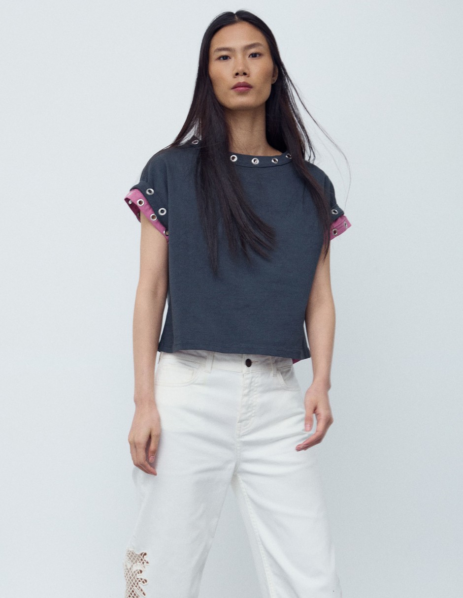 Blusa manga corta para mujer Blusa manga corta para mujer