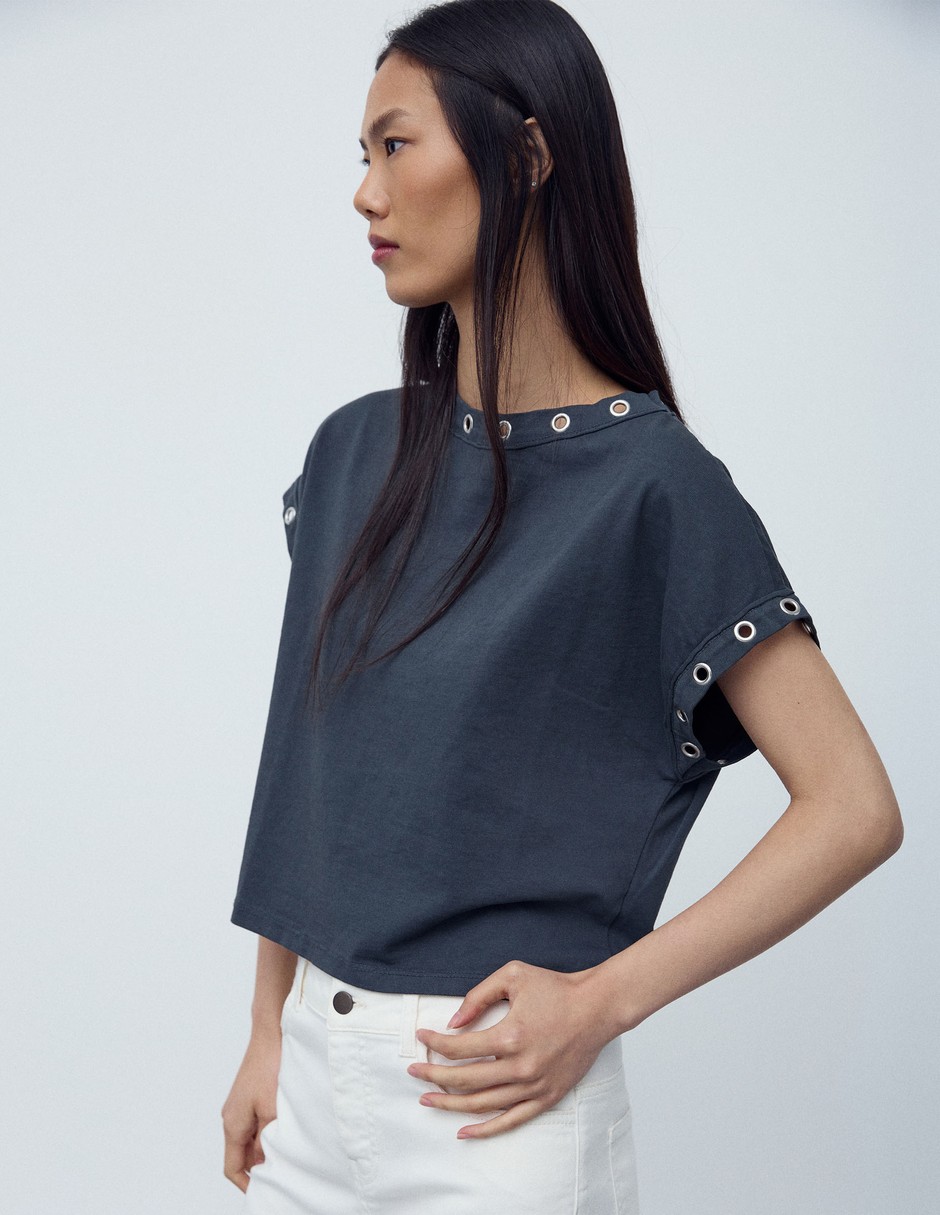 Blusa manga corta para mujer 3