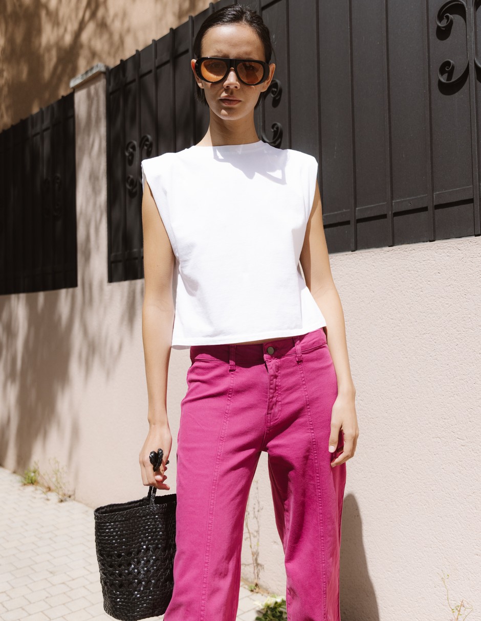 Pantalón regular para mujer 4