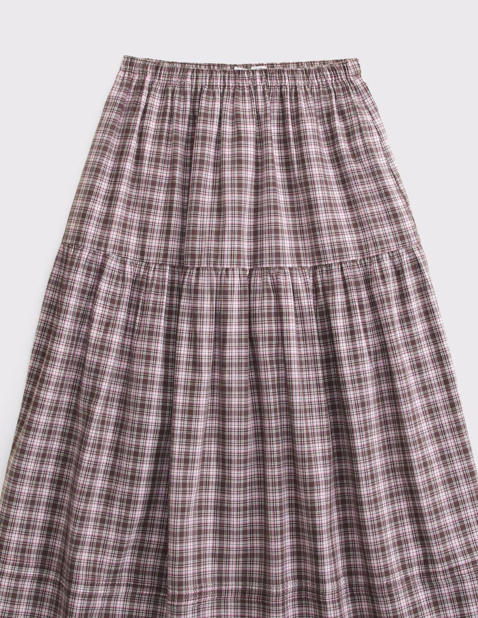 Falda maxi a la cintura alta 8